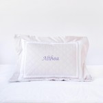 500 Thread Count PIMA Cotton Quilted Pillow - Lilac Ash (Out of Stock)